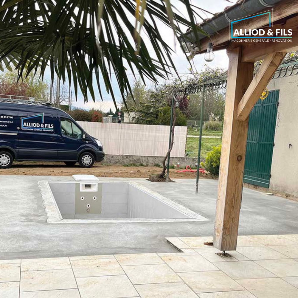 maconnerie neuve piscines bloc bancher polystyrène annonay